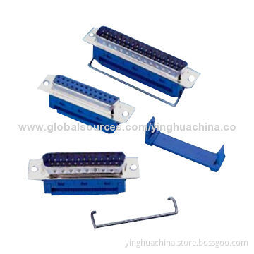 D-sub Connectors in IDC Type, Male/Female, 9/15/25/37/50 Pins, Metal/Plastic Shell, 0580